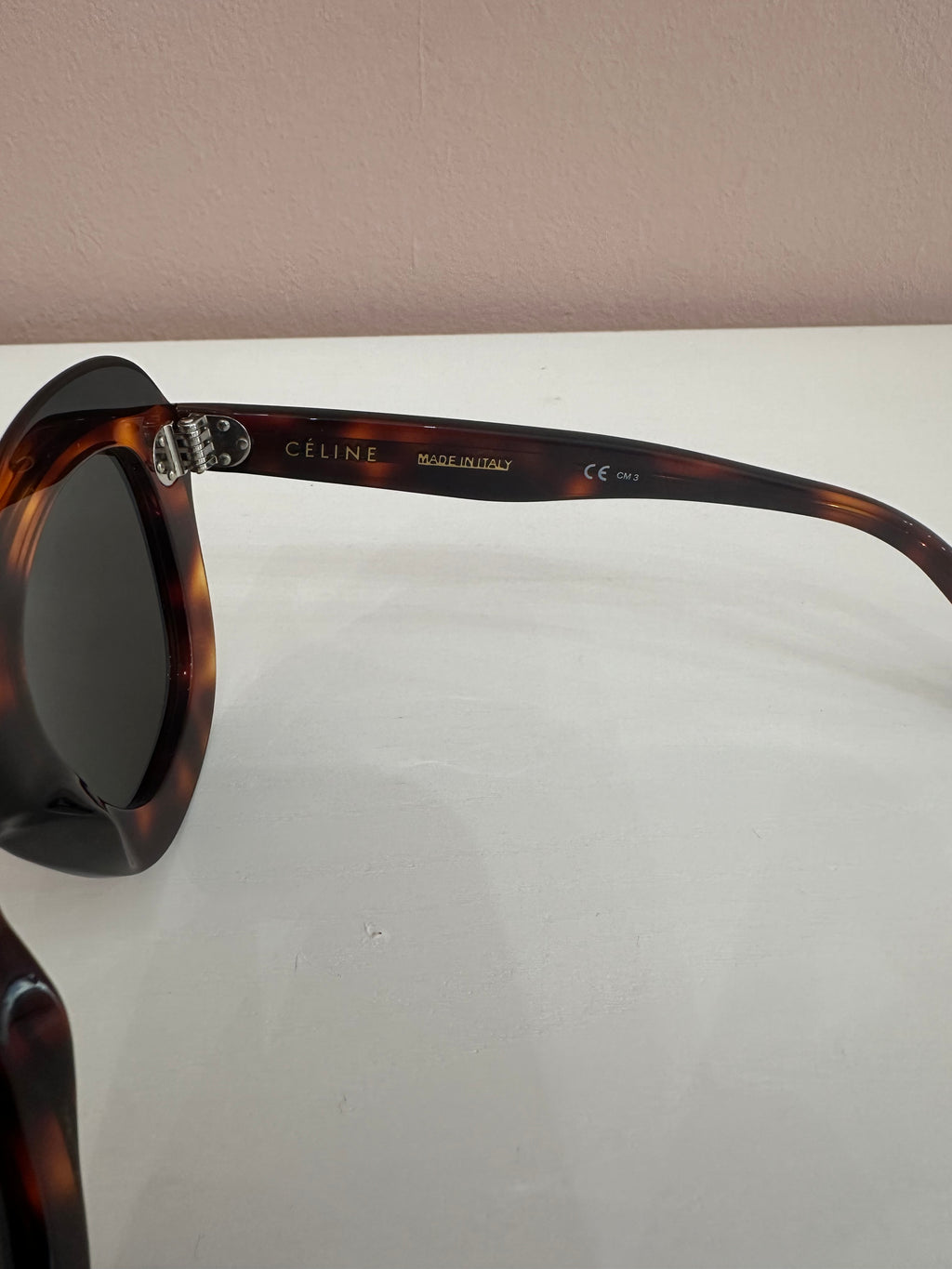 Occhiali da sole Celine oversize tartarugati