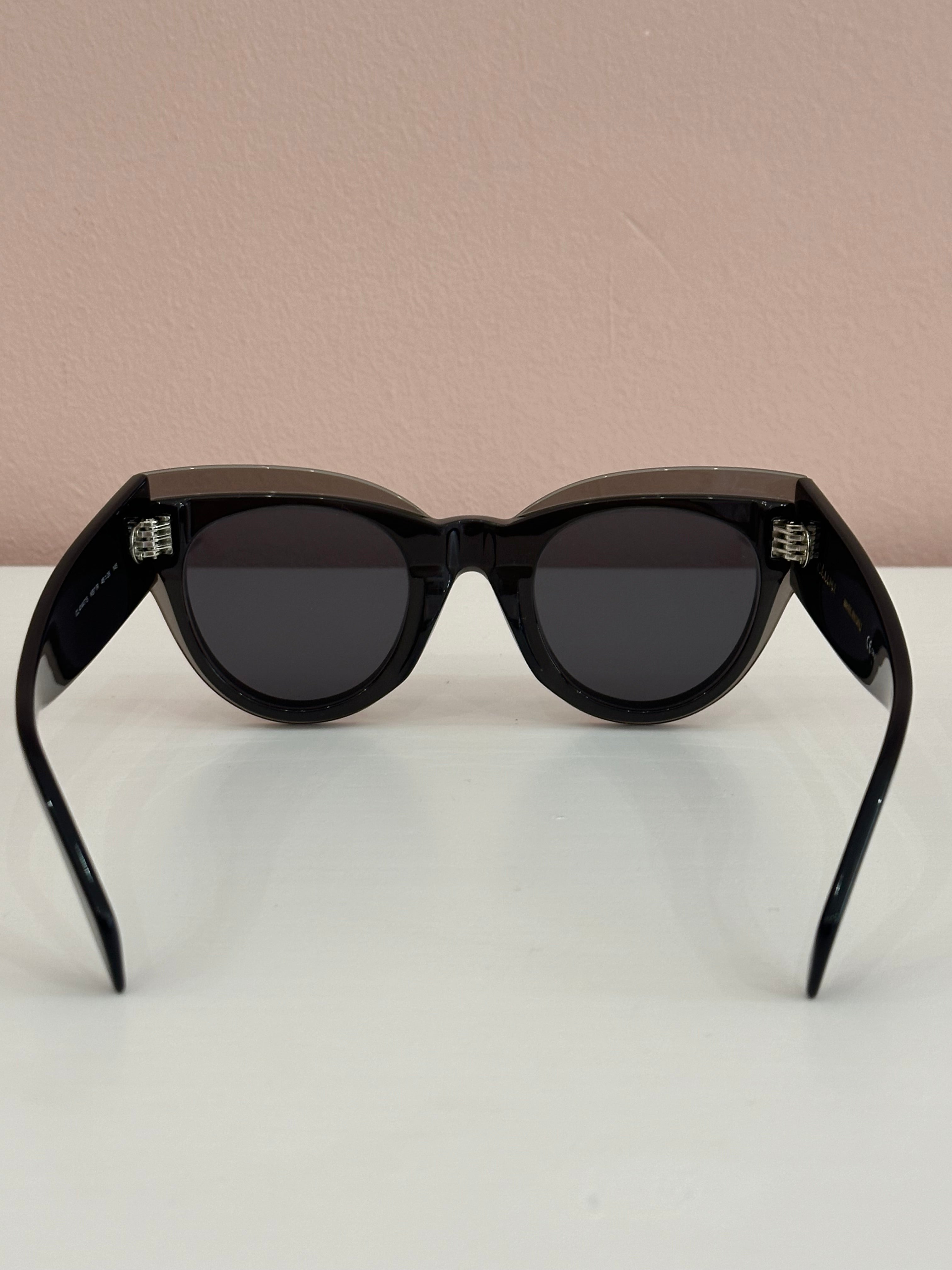 Occhiali da sole Celine oversize grigi