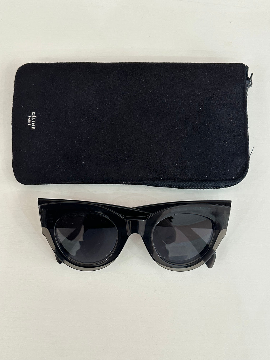 Occhiali da sole Celine oversize grigi