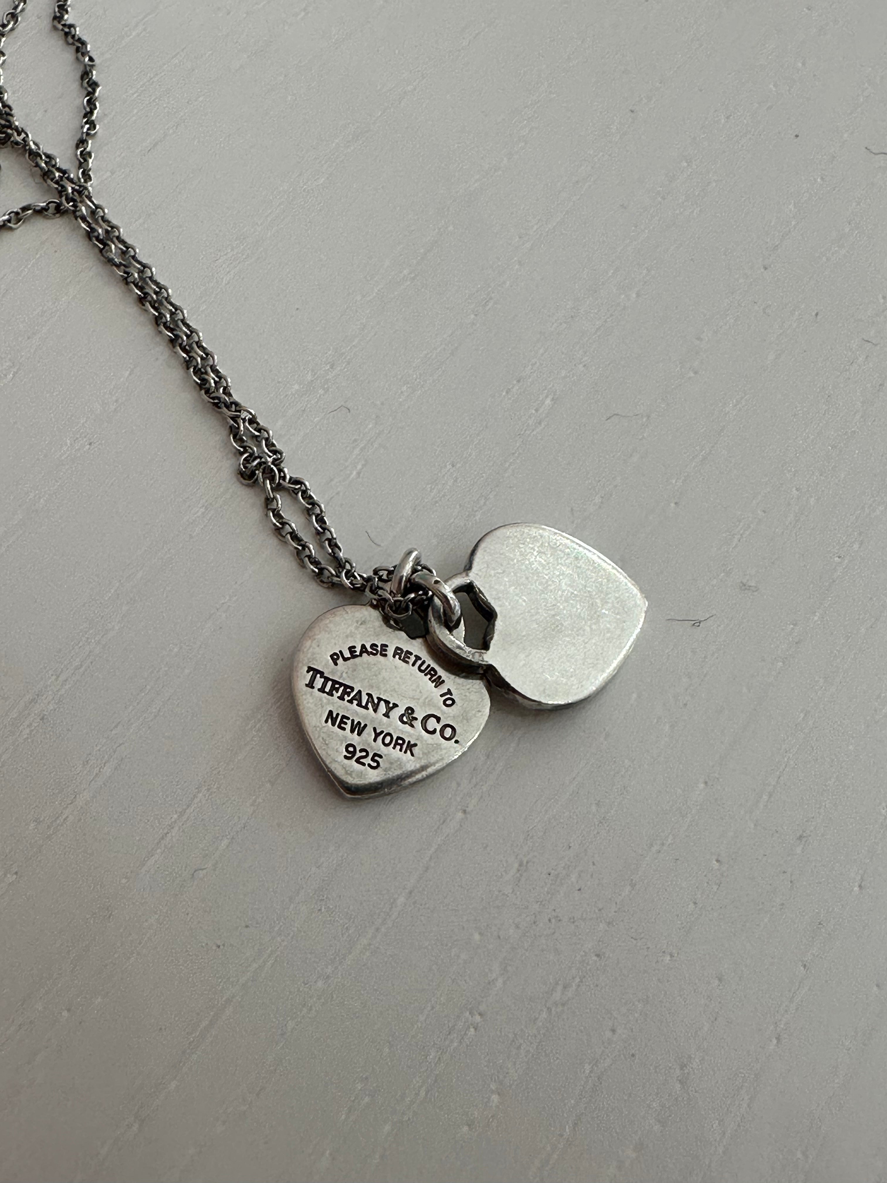 Collana Tiffany&Co double heart mini