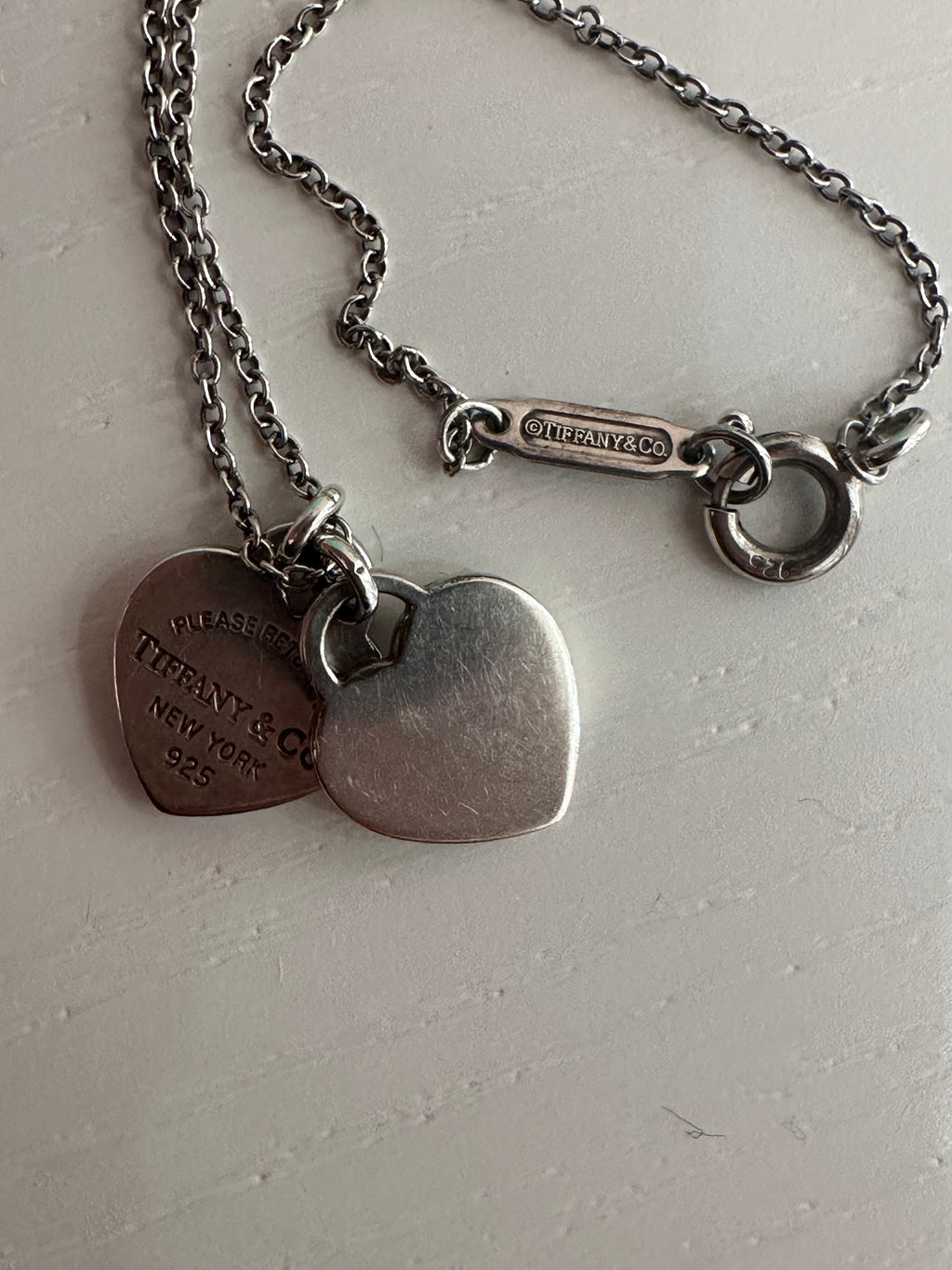 Collana Tiffany&Co double heart mini