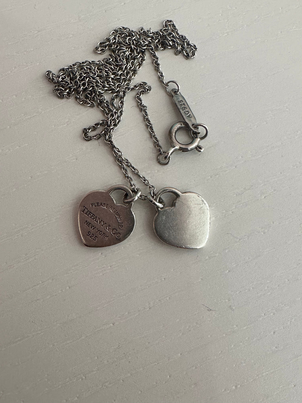 Collana Tiffany&Co double heart mini