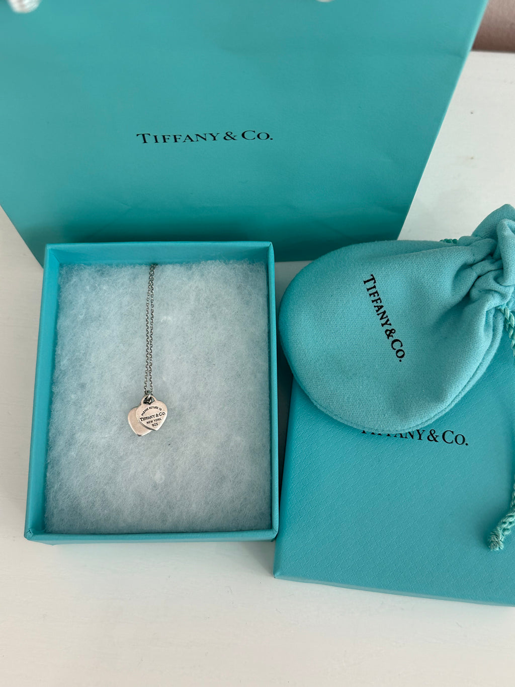 Collana Tiffany&Co double heart mini