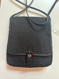 Borsa Tracolla Fendi zucchino nera