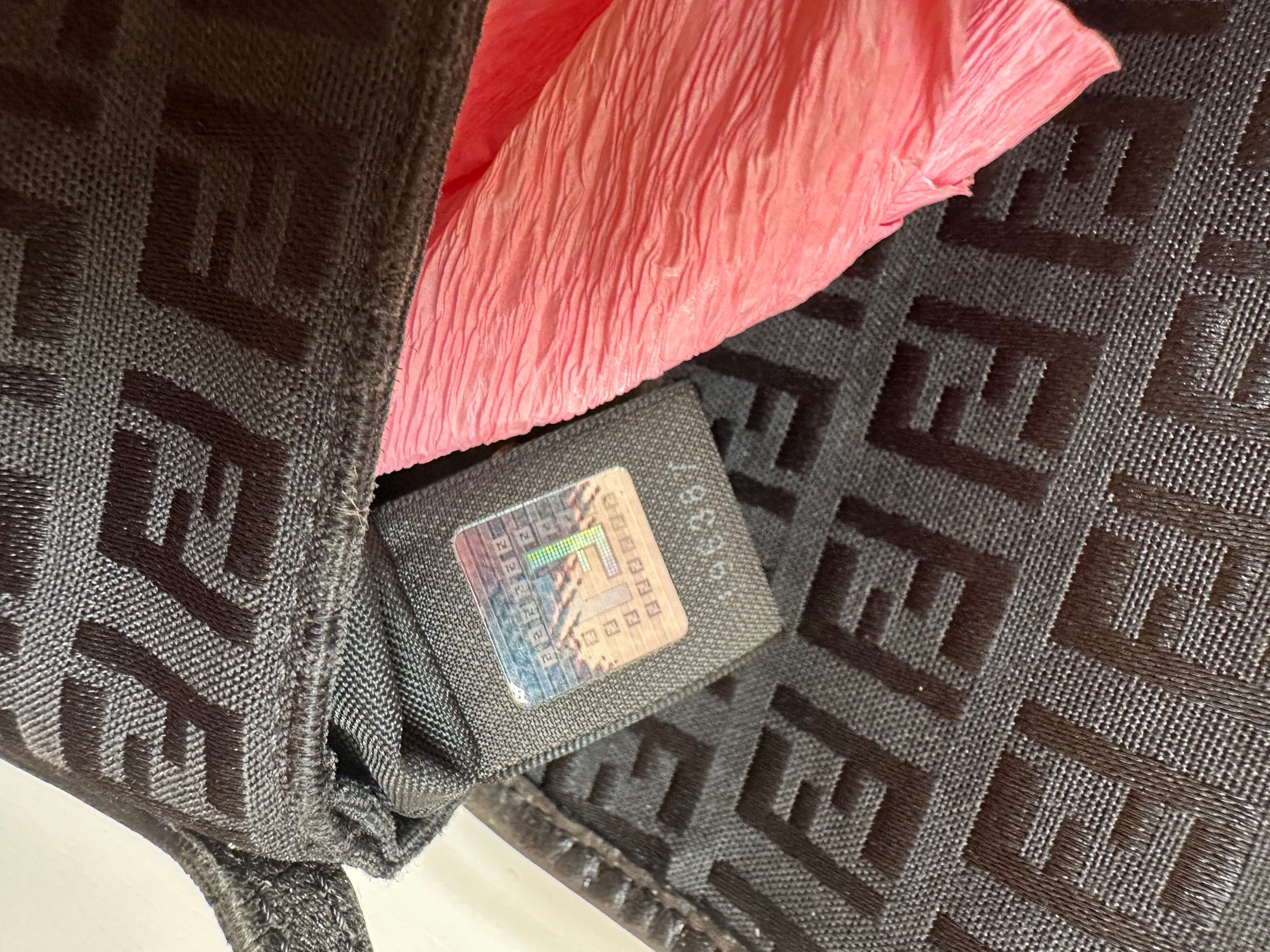 Borsa Tracolla Fendi zucchino nera