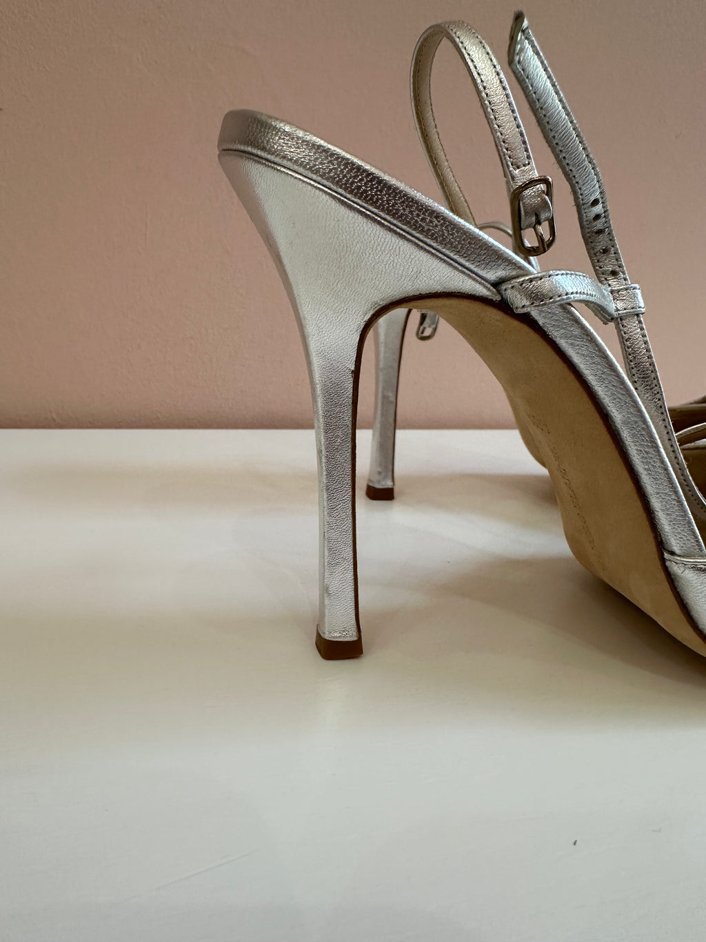 Scarpe Manolo Blahnik decolletè argento