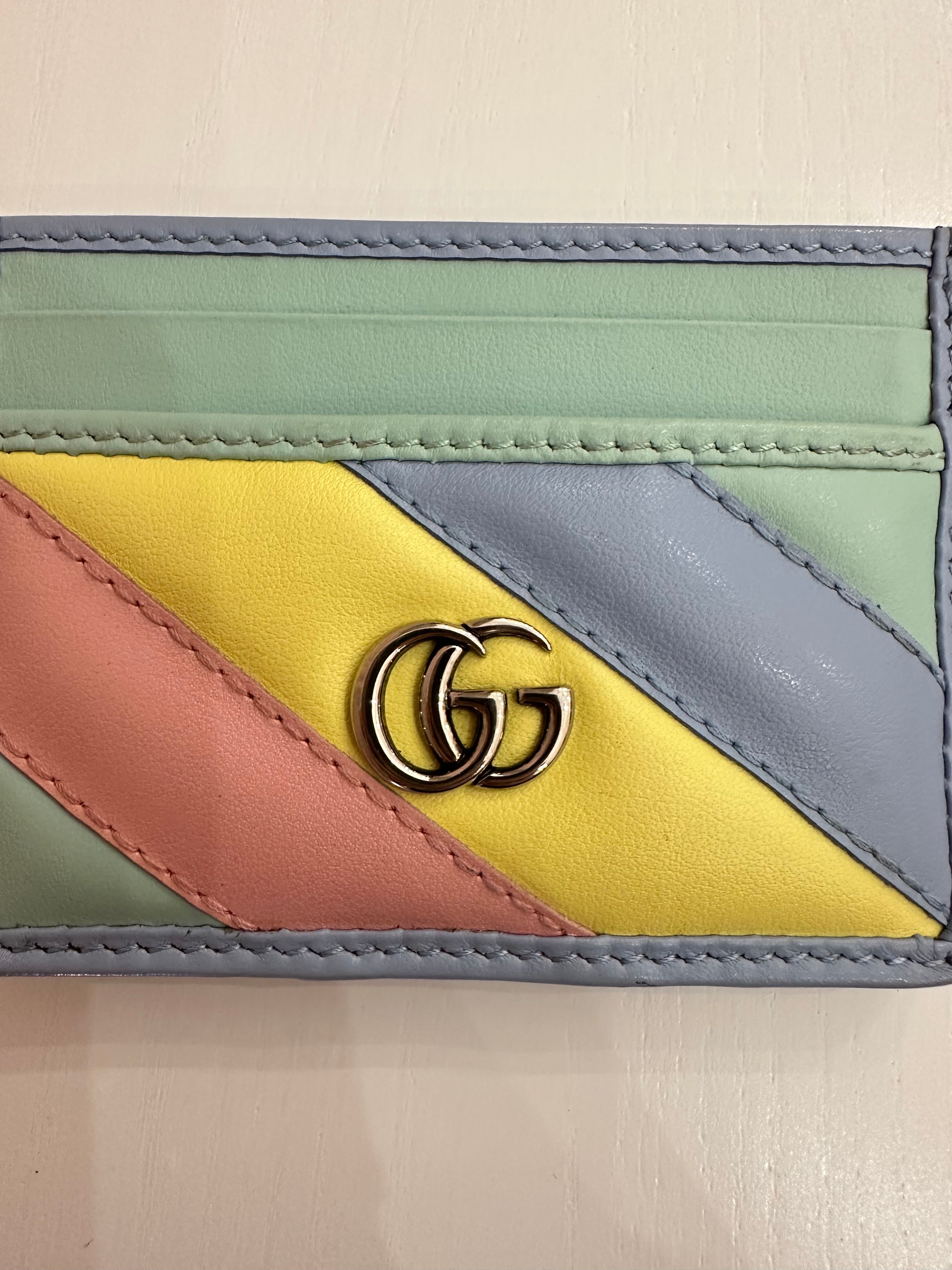 Portacarte Gucci marmont ed. limitata rainbow