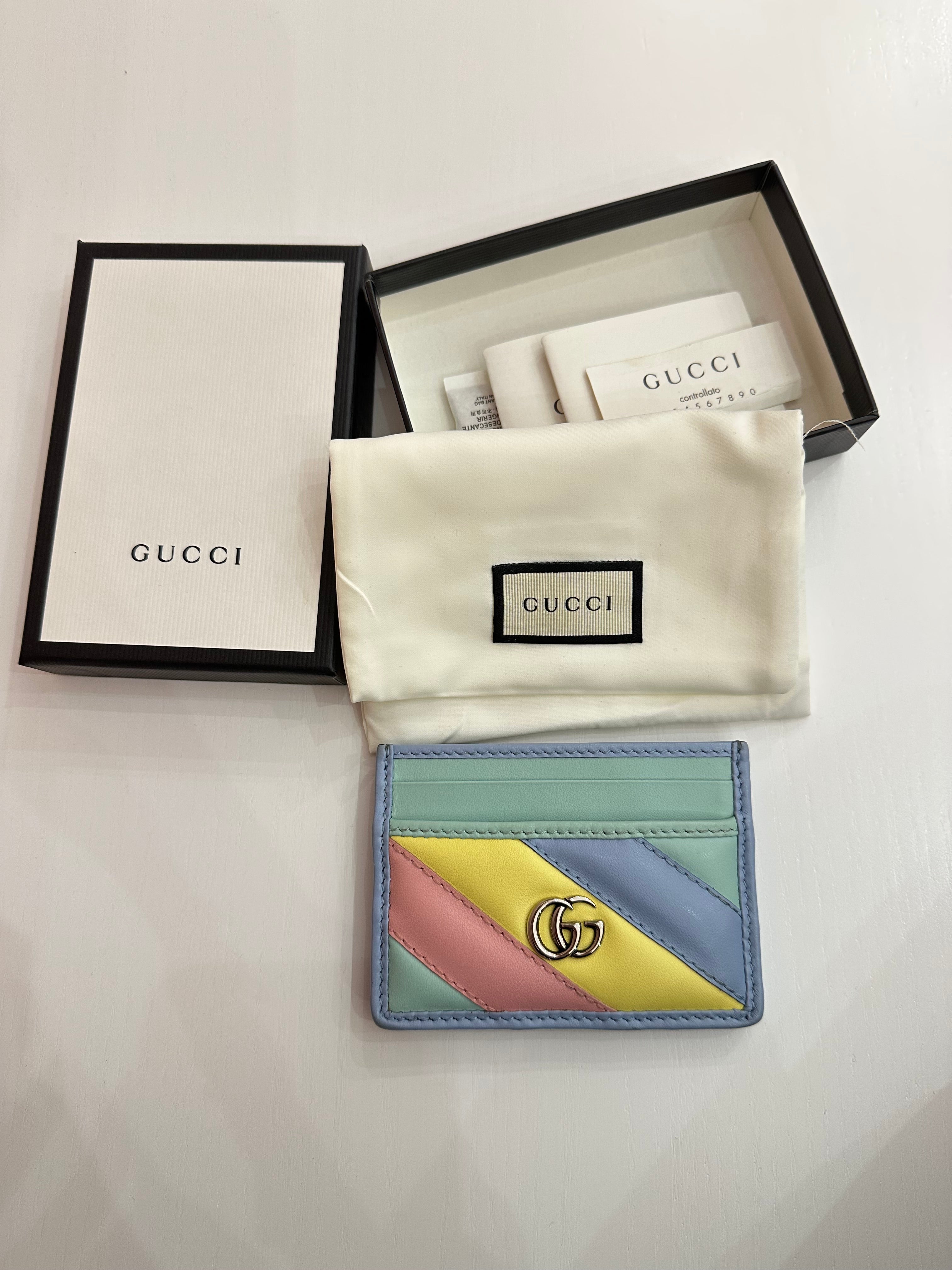 Portacarte Gucci marmont ed. limitata rainbow