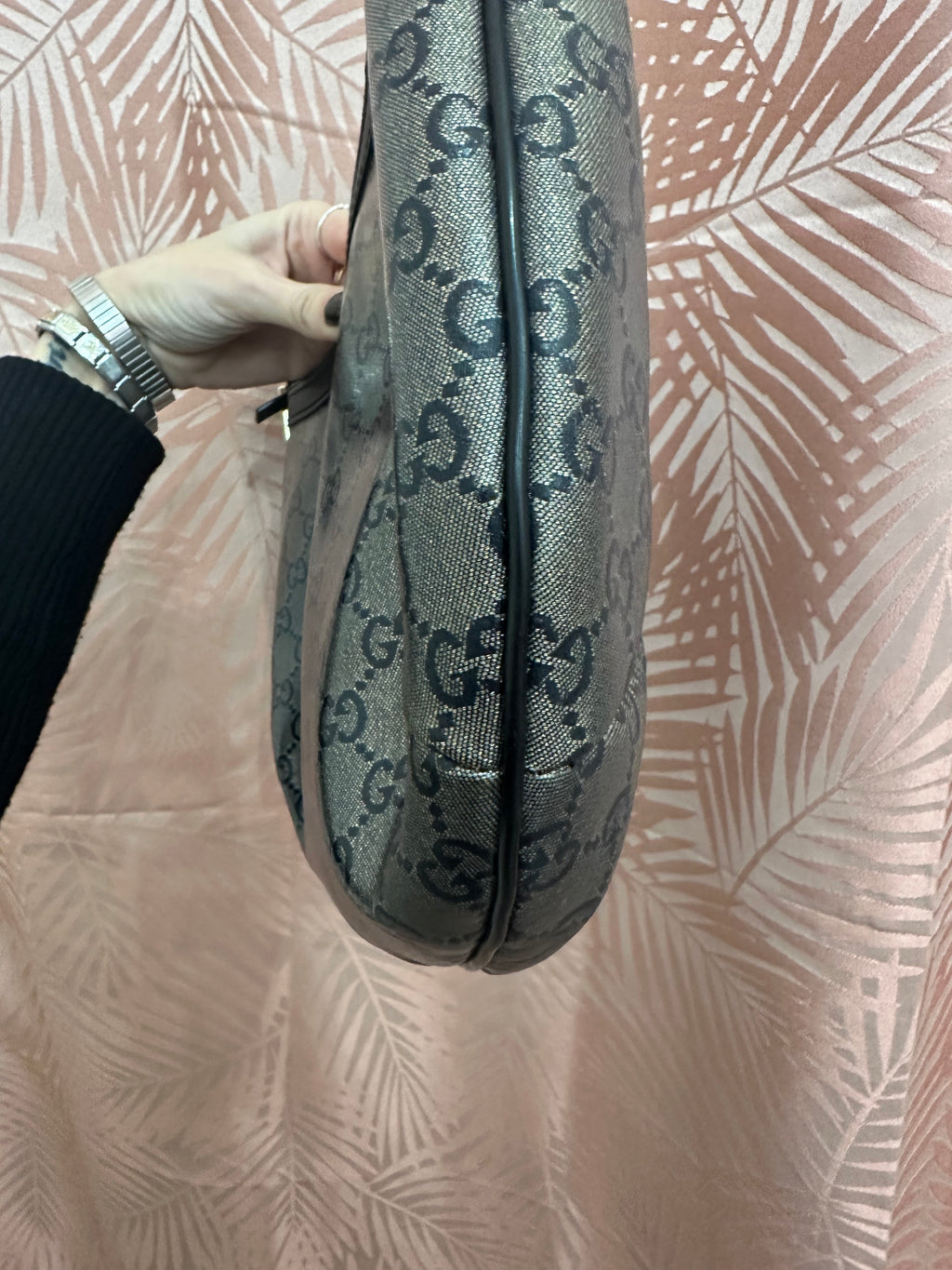 Borsa Gucci hobo in GG blu