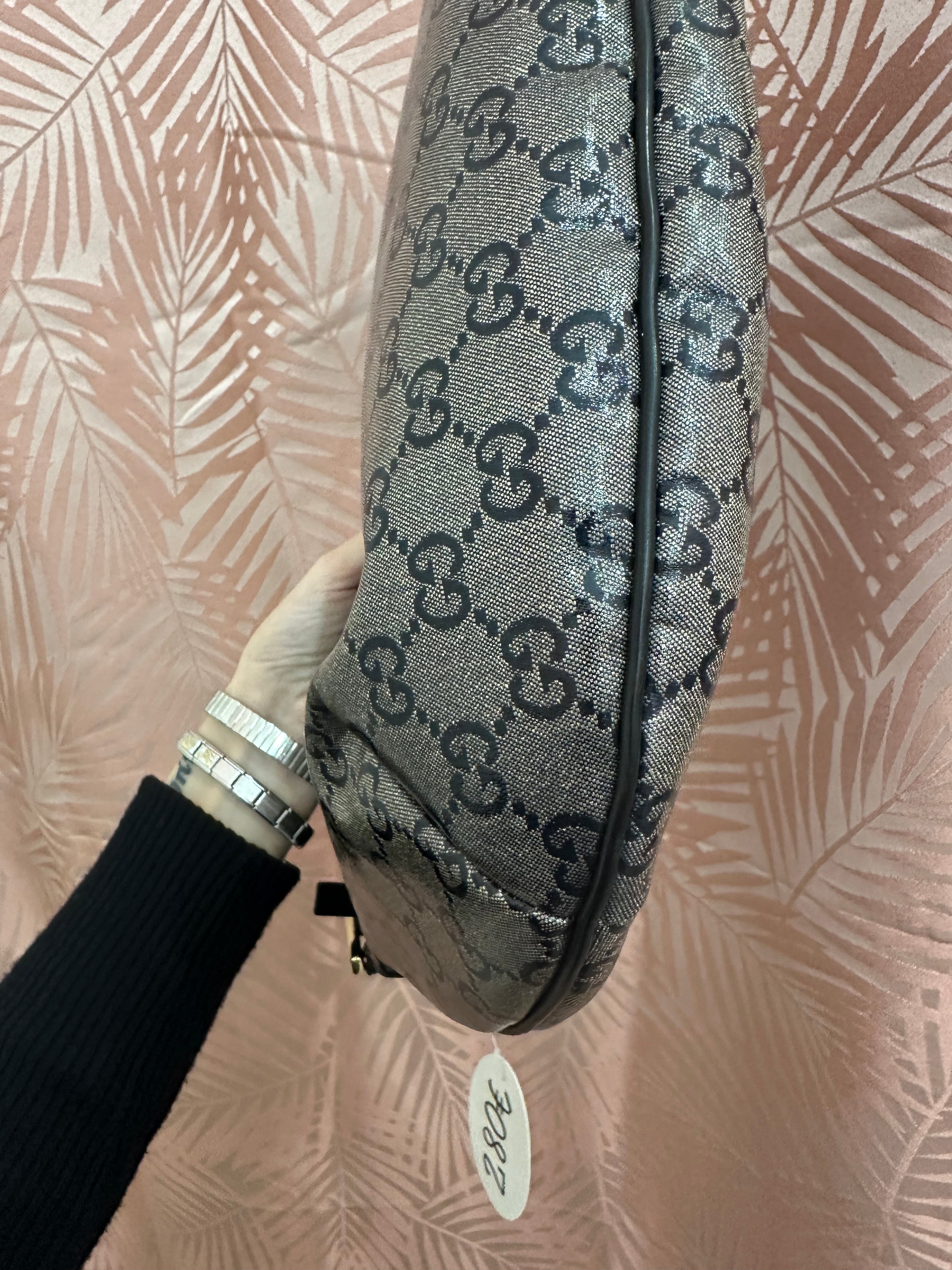 Borsa Gucci hobo in GG blu