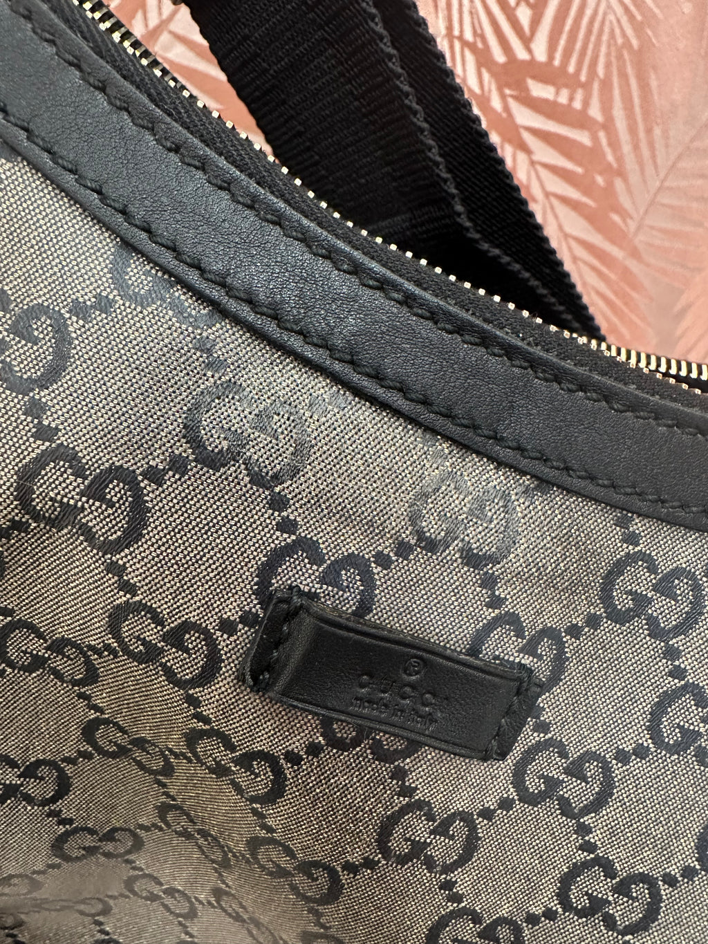 Borsa Gucci hobo in GG blu